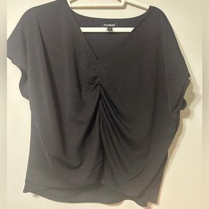 Express scrunch center blouse